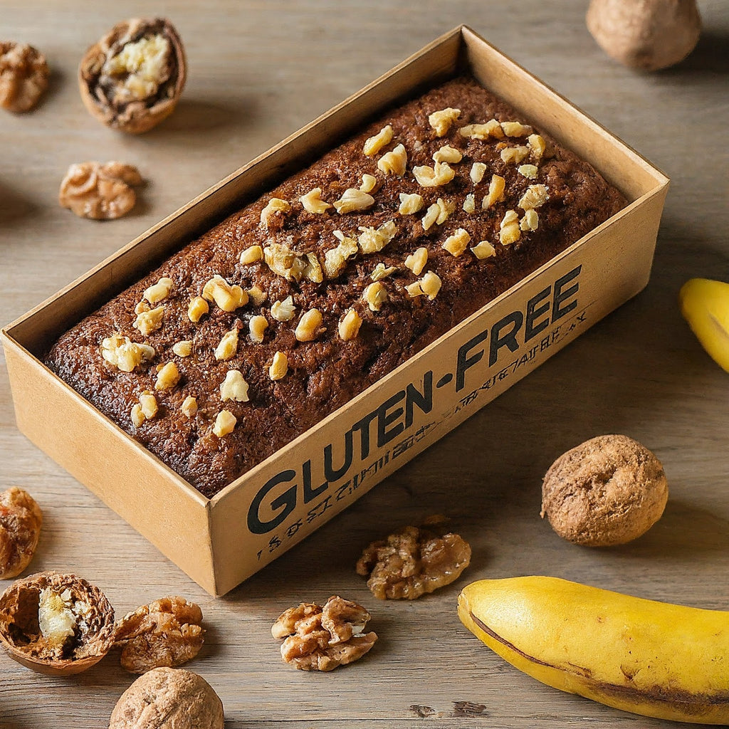 Gluten free banana walnut cake 