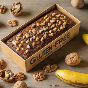 Open image in slideshow, Gluten free banana walnut cake 
